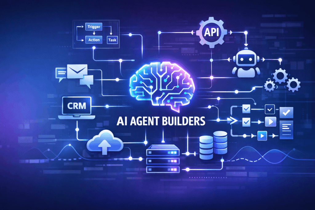 Read more about the article 7 Best AI Agent Builders: An Expert Market Breakdown (2026 Guide)